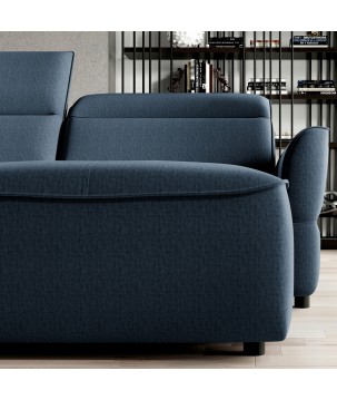 Narożnik MURILLO XL z elektryczną regulacją siedziska Prawostronny w tkaninie VOUGE 13 WERSAL