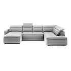 Narożnik MURILLO XL z elektryczną regulacją siedziska Prawostronny w tkaninie VOUGE 14 WERSAL