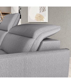 Narożnik MURILLO XL z elektryczną regulacją siedziska Prawostronny w tkaninie VOUGE 14 WERSAL