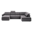 Narożnik MURILLO XL z elektryczną regulacją siedziska Prawostronny w tkaninie VOUGE 15 WERSAL