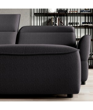 Narożnik MURILLO XL z elektryczną regulacją siedziska Prawostronny w tkaninie VOUGE 15 WERSAL