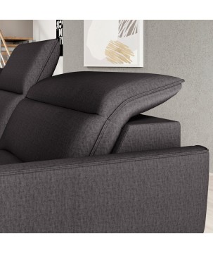 Narożnik MURILLO XL z elektryczną regulacją siedziska Prawostronny w tkaninie VOUGE 17 WERSAL