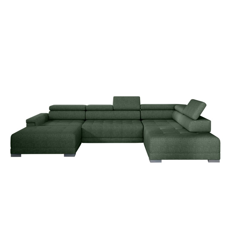 Narożnik CAMPO XL z elektryczną regulacją siedziska Prawostronny w tkaninie MEMPHIS 12 WERSAL