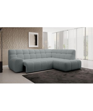 Narożnik COCOON L z elektryczną regulacją siedziska Prawostronny w tkaninie JAGUAR 19