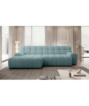 Narożnik COCOON S w układzie L z elektryczną regulacją siedziska Lewostronny w tkaninie JAGUAR 16