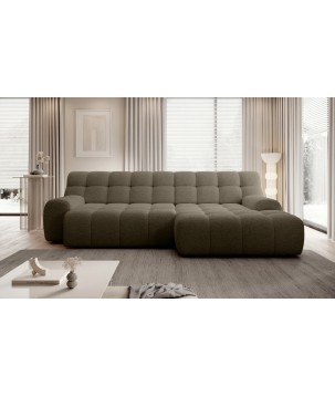 Narożnik COCOON S w układzie L z elektryczną regulacją siedziska Prawostronny w tkaninie JAGUAR 08