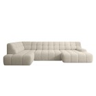 Narożnik COCOON XL w układzie U z elektryczną regulacją siedziska Lewostronny w tkaninie JAGUAR 02