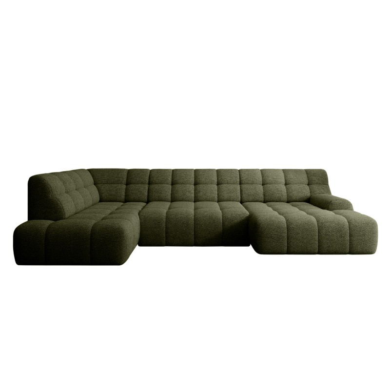 Narożnik COCOON XL w układzie U z elektryczną regulacją siedziska Lewostronny w tkaninie JAGUAR 12