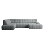 Narożnik COCOON XL w układzie U z elektryczną regulacją siedziska Lewostronny w tkaninie JAGUAR 19