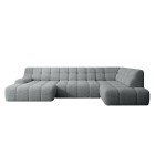 Narożnik COCOON XL w układzie U z elektryczną regulacją siedziska Prawostronny w tkaninie JAGUAR 19