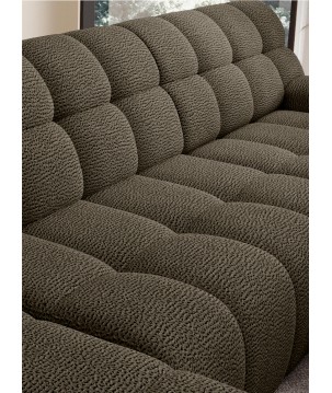 Narożnik COCOON XL w układzie U z elektryczną regulacją siedziska Lewostronny w tkaninie JAGUAR 08