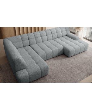 Narożnik COCOON XL w układzie U z elektryczną regulacją siedziska Lewostronny w tkaninie JAGUAR 19