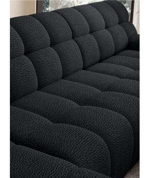 Narożnik COCOON XL w układzie U z elektryczną regulacją siedziska Lewostronny w tkaninie JAGUAR 22