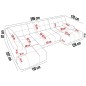 Narożnik COCOON XL w układzie U z elektryczną regulacją siedziska Prawostronny w tkaninie JAGUAR 22 Narożnik COCOON XL w układzie U z elektryczną regulacją siedziska Prawostronny w tkaninie JAGUAR 22