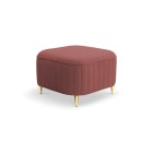 Pufa LAREN w kolorze burgundowym w tkaninie CASTEL 59