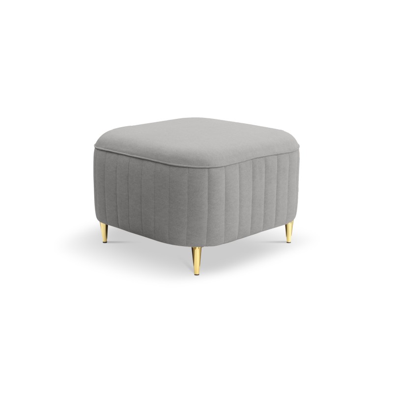 Pufa LAREN w kolorze popielatym w tkaninie CASTEL 80