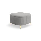 Pufa LAREN w kolorze popielatym w tkaninie CASTEL 80