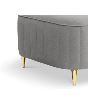 Pufa LAREN w kolorze popielatym w tkaninie CASTEL 80