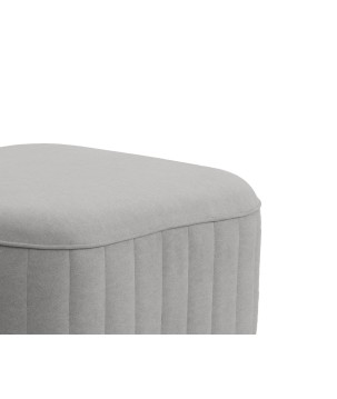 Pufa LAREN w kolorze popielatym w tkaninie CASTEL 80