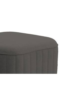 Pufa LAREN w kolorze szarym w tkaninie CASTEL 93