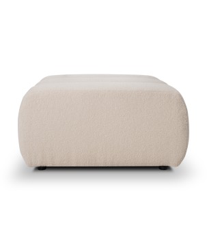 Pufa BALOO w kolorze kremowym w tkaninie LAMBI 08