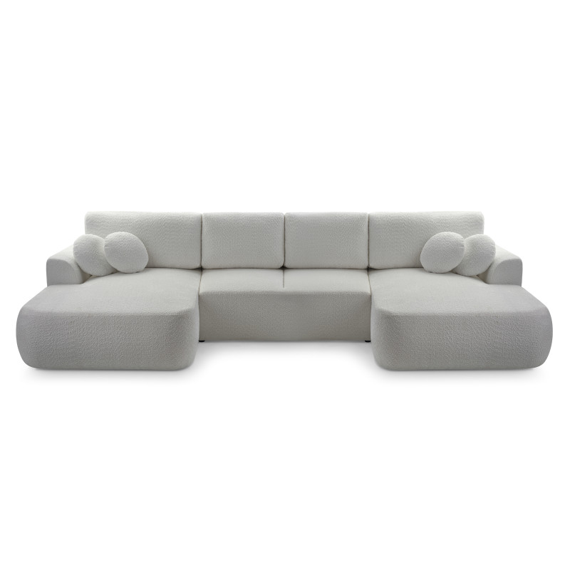 Sofa VELO z poduszkami, funkcją spania i pojemnikiem
