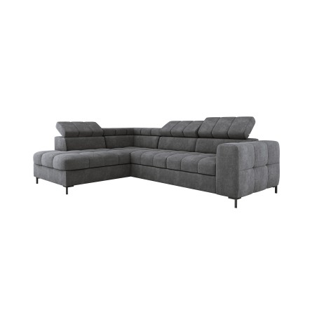 Narożnik PABLOS układ L strona Prawa w tkaninie VOGUE 16 regulowane zagłówki z funkcją spania