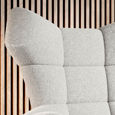 Fotel SENSI Relax obrotowy 360° z funkcją bujania w tkaninie Aphrodite 01