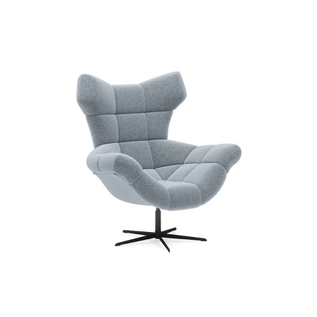 Fotel SENSI Relax obrotowy 360° z funkcją bujania w tkaninie Luisiano 02