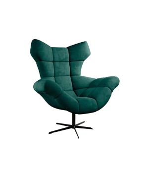 Fotel SENSI Relax obrotowy 360° z funkcją bujania w tkaninie Monolith 37