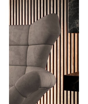 Fotel SENSI Relax obrotowy 360° z funkcją bujania w tkaninie Solar 16