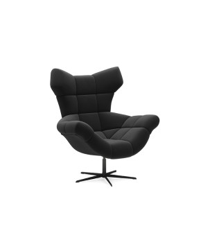 Fotel SENSI Relax obrotowy 360° z funkcją bujania w tkaninie Solar 99