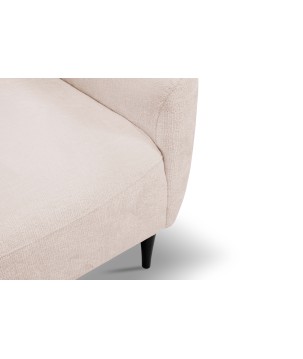 Fotel BOHO na drewnianych nogach z oparciem i podłokietnikami w tkaninie Perfect Harmony 02