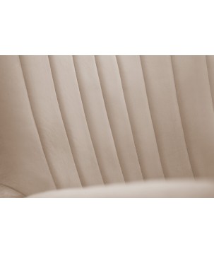 Fotel TED z wysokim oparciem i siedziskiem w tkaninie VELLUTO 02