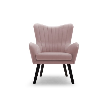 Fotel TED z wysokim oparciem i siedziskiem w tkaninie VELLUTO 14