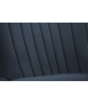 Fotel TED z wysokim oparciem i siedziskiem w tkaninie VELLUTO 37