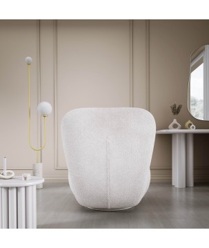 Fotel LUIS obrotowy 360° na płaskiej podstawie w tkaninie ANTHOLOGY 01