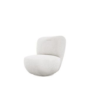 Fotel LUIS obrotowy 360° na płaskiej podstawie w tkaninie NOW OR NEVER 01