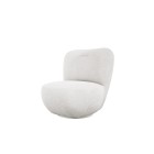 Fotel LUIS obrotowy 360° na płaskiej podstawie w tkaninie NOW OR NEVER 01