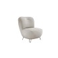 Fotel LUIS skandynawski wolnostojący na metalowych nogach w tkaninie CLOUD 03