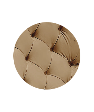 Fotel USZAK bujany tapicerowany z podłokietnikami, kolor Cappucino tkanina MAGIC VELVET