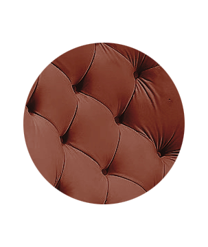 Fotel USZAK bujany tapicerowany z podłokietnikami, kolor Bordowy tkanina MAGIC VELVET