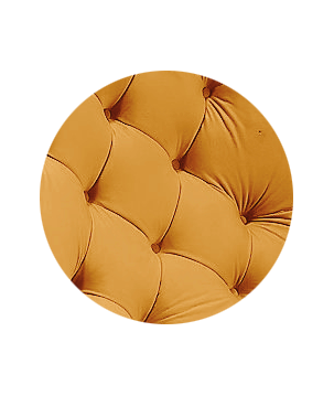 Fotel USZAK bujany tapicerowany z podłokietnikami, kolor Złoty tkanina MAGIC VELVET