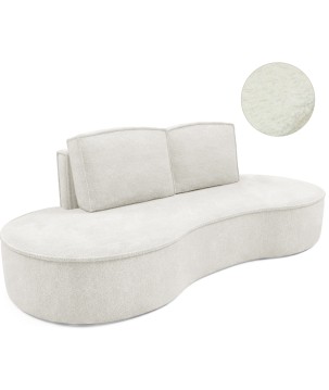 Sofa MOLLY z funkcja spania i pojemnikiem BIAŁY ABRIAMO 04