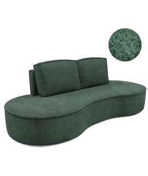 Sofa MOLLY z funkcja spania i pojemnikiem ZIELONY ABRIAMO 09