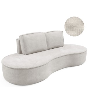 Sofa MOLLY z funkcja spania i pojemnikiem BIAŁY CURIO 02