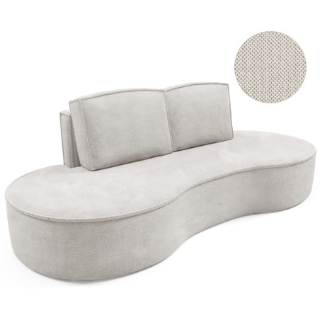 Sofa MOLLY z funkcja spania i pojemnikiem BIAŁY CURIO 02