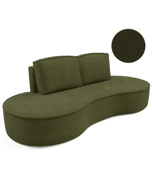 Sofa MOLLY z funkcja spania i pojemnikiem ZIELONY CURIO 39