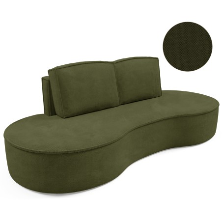 Sofa MOLLY z funkcja spania i pojemnikiem ZIELONY CURIO 39