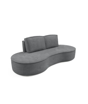 Sofa MOLLY z funkcja spania i pojemnikiem SZARY CURIO 97